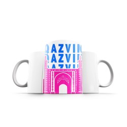 ماگ طرح نماد دروازه درب کوشک قزوین