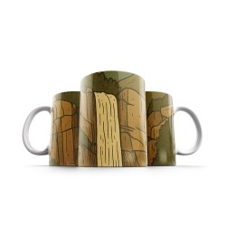 ماگ طرح کارت آبشار گنج نامه همدان