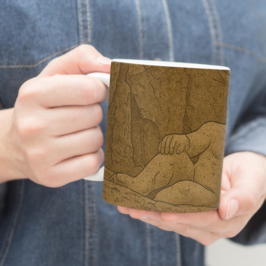 ماگ طرح کارت مجسمه هرکول کرمانشاه