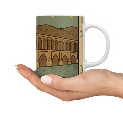 ماگ طرح کارت سی و سه پل اصفهان