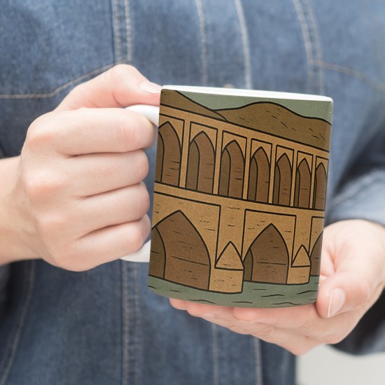 ماگ طرح کارت سی و سه پل اصفهان