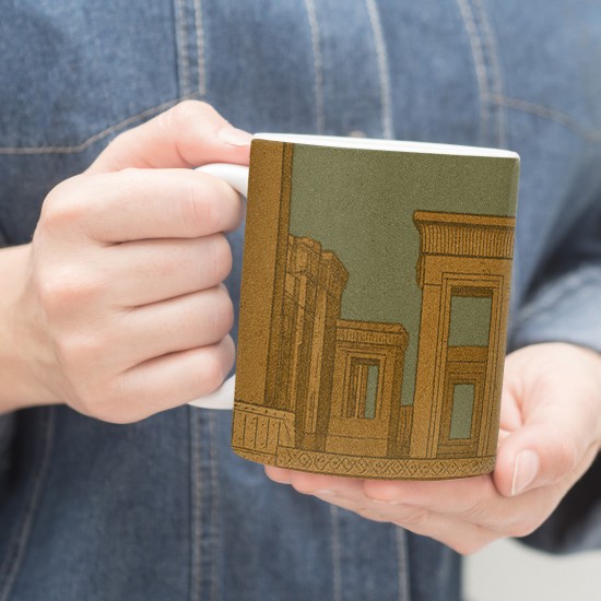 ماگ طرح کارت تخت جمشید مرودشت