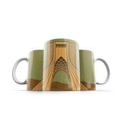 ماگ طرح کارت برج آزادی تهران