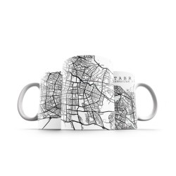 ماگ طرح نقشه شهر تبریز