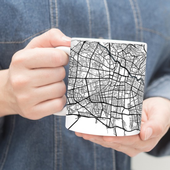 ماگ طرح نقشه شهر تبریز