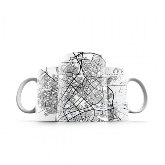 ماگ طرح نقشه شهر ارومیه