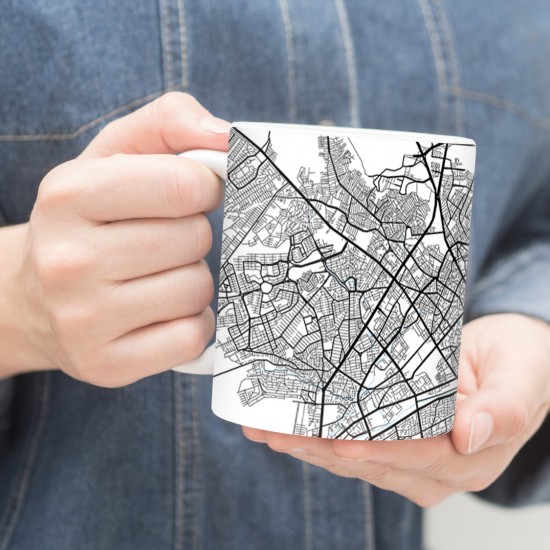 ماگ طرح نقشه شهر ارومیه