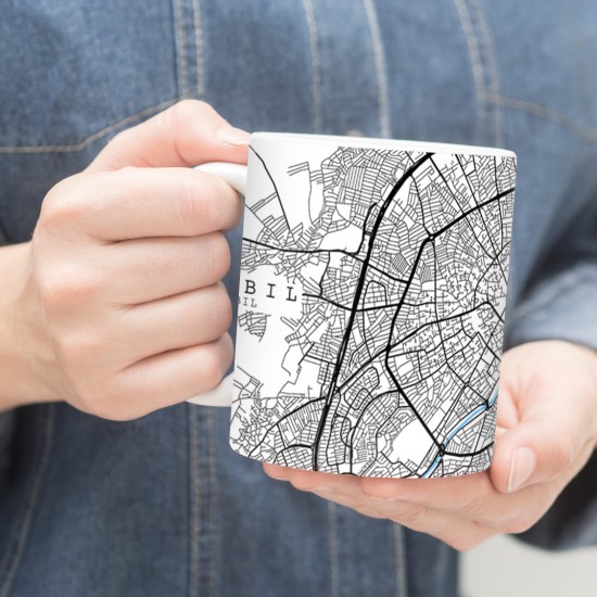 ماگ طرح نقشه شهر اردبیل