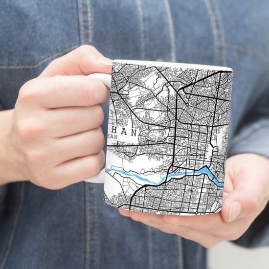 ماگ طرح نقشه شهر اصفهان