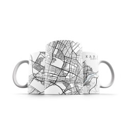 ماگ طرح نقشه شهر کرج