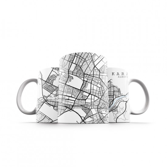 ماگ طرح نقشه شهر کرج