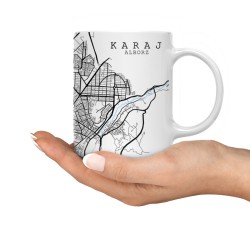 ماگ طرح نقشه شهر کرج