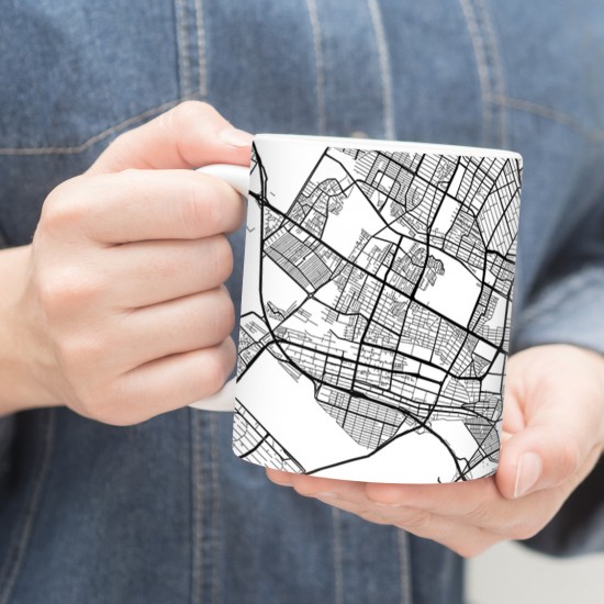 ماگ طرح نقشه شهر کرج