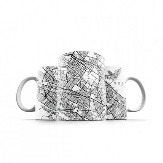 ماگ طرح نقشه شهر شیراز