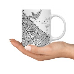 ماگ طرح نقشه شهر شیراز