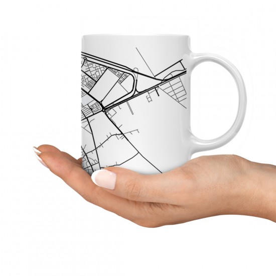 ماگ طرح نقشه شهر سمنان