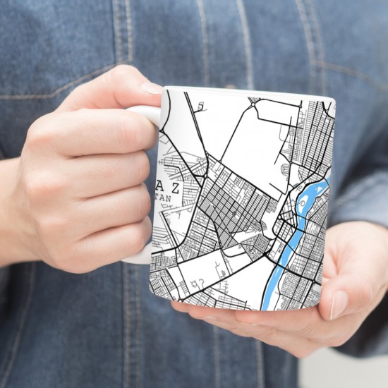 ماگ طرح نقشه شهر اهواز