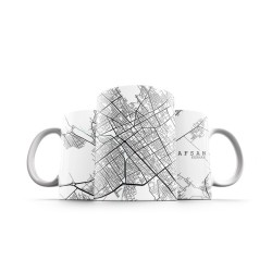 ماگ طرح نقشه شهر رفسنجان