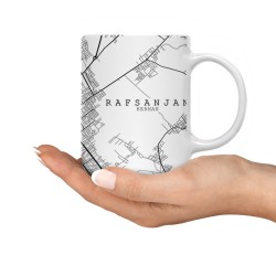 ماگ طرح نقشه شهر رفسنجان