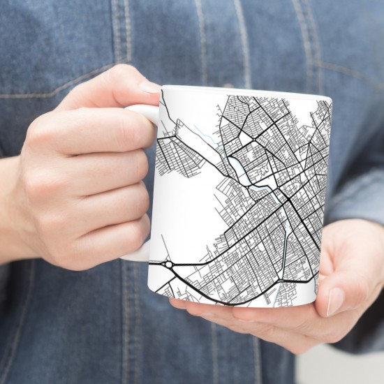 ماگ طرح نقشه شهر رفسنجان