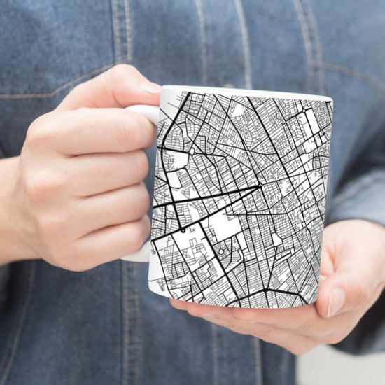 ماگ طرح نقشه شهر کرمان