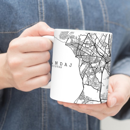 ماگ طرح نقشه شهر سنندج