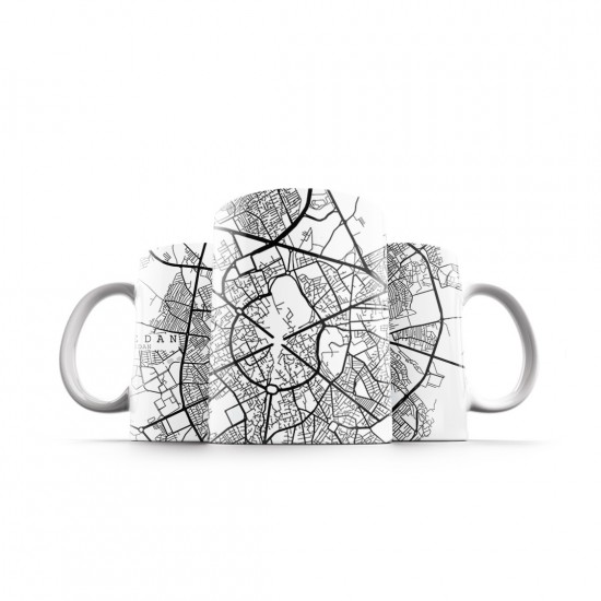 ماگ طرح نقشه شهر همدان