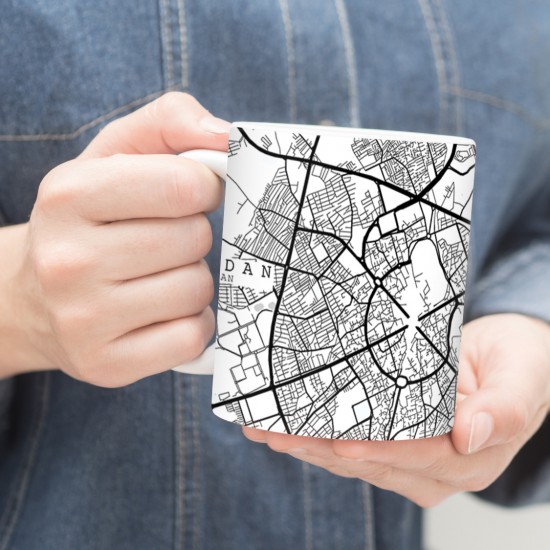 ماگ طرح نقشه شهر همدان