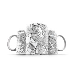 ماگ طرح نقشه شهر مشهد