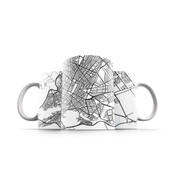 ماگ طرح نقشه شهر اراک