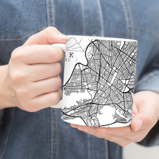 ماگ طرح نقشه شهر اراک