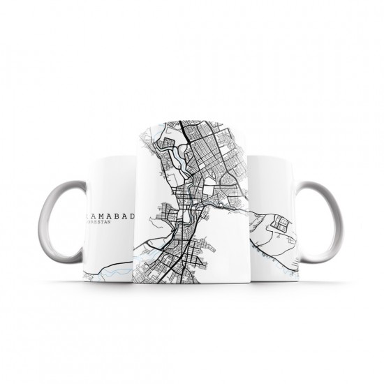 ماگ طرح نقشه شهر خرم آباد