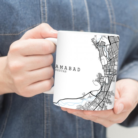 ماگ طرح نقشه شهر خرم آباد