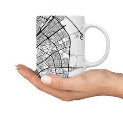 ماگ طرح نقشه شهر قم