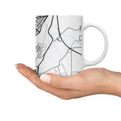 ماگ طرح نقشه شهر قزوین