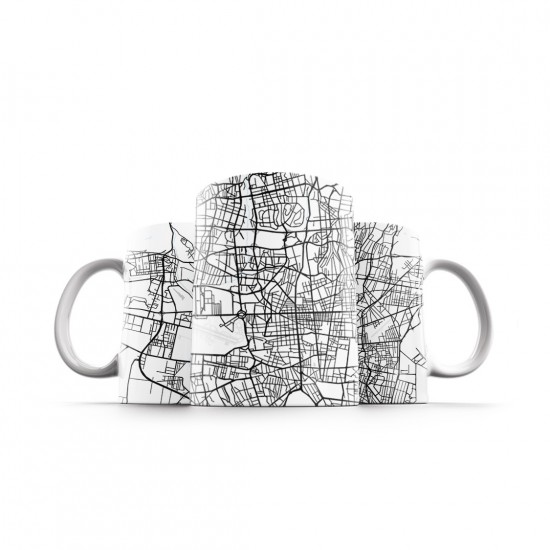 ماگ طرح نقشه شهر تهران