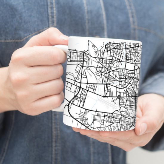 ماگ طرح نقشه شهر تهران