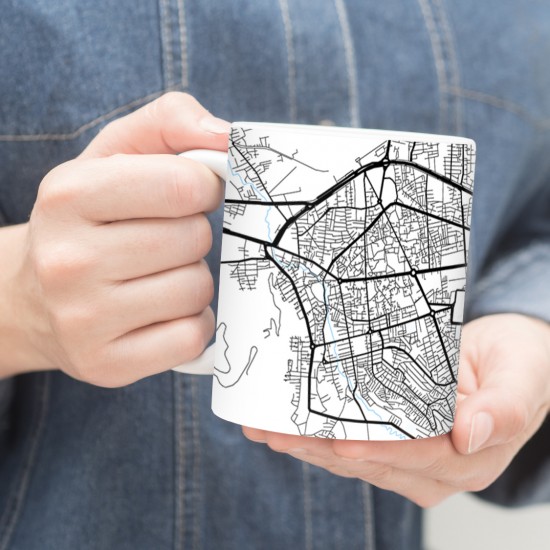 ماگ طرح نقشه شهر گرگان