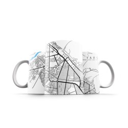 ماگ طرح نقشه شهر یاسوج