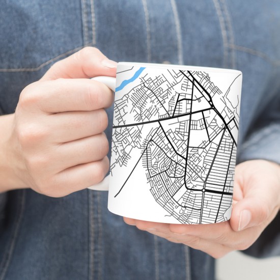 ماگ طرح نقشه شهر یاسوج