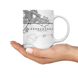 ماگ طرح نقشه شهر کرمانشاه 