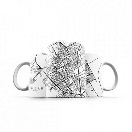 ماگ طرح نقشه شهر سیرجان