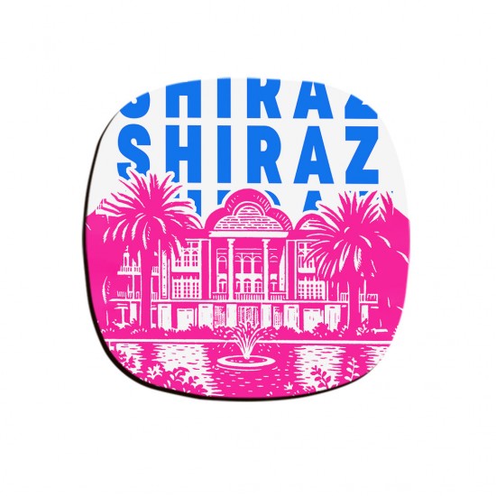 زیر لیوانی طرح نماد باغ ارم شیراز