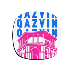 زیر لیوانی طرح نماد کاخ چهلستون قزوین