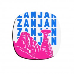 زیر لیوانی طرح نماد دودکش جن زنجان