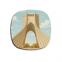 زیر لیوانی طرح برج آزادی تهران