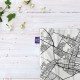 کادوپیچ پارچه‌ ای طرح نقشه شهر کرج