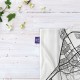 کادوپیچ پارچه‌ ای طرح نقشه شهر سمنان