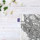 کادوپیچ پارچه‌ ای طرح نقشه شهر شیراز
