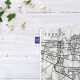 کادوپیچ پارچه‌ ای طرح نقشه شهر تهران